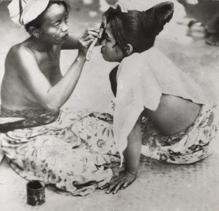 Item #CL172-84 Beauty Treatment. Balinese Girls Making Up. E O. Hoppé, Brit