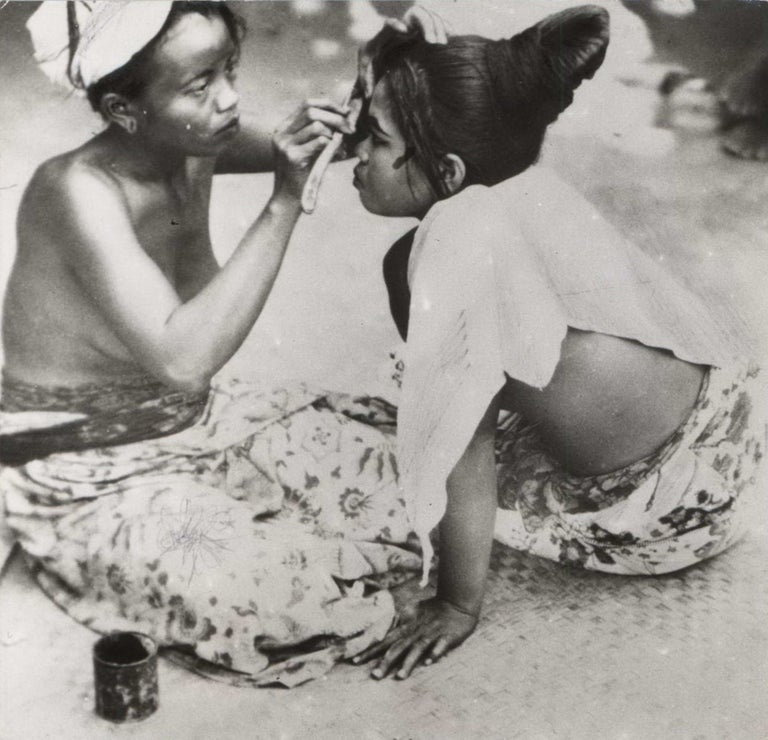 Item #CL172-84 Beauty Treatment. Balinese Girls Making Up. E O. Hoppé, Brit.