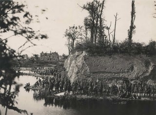 Item #CL172-91 Australian Troops Resting Near The Famous Moat And Ramparts Of Ypres. Frank...