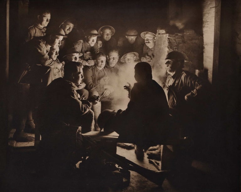 Item #CL172-96 [Infantrymen Of The 1st Division During A Rest In The Dugouts At Ypres]. Frank Hurley, Aust.