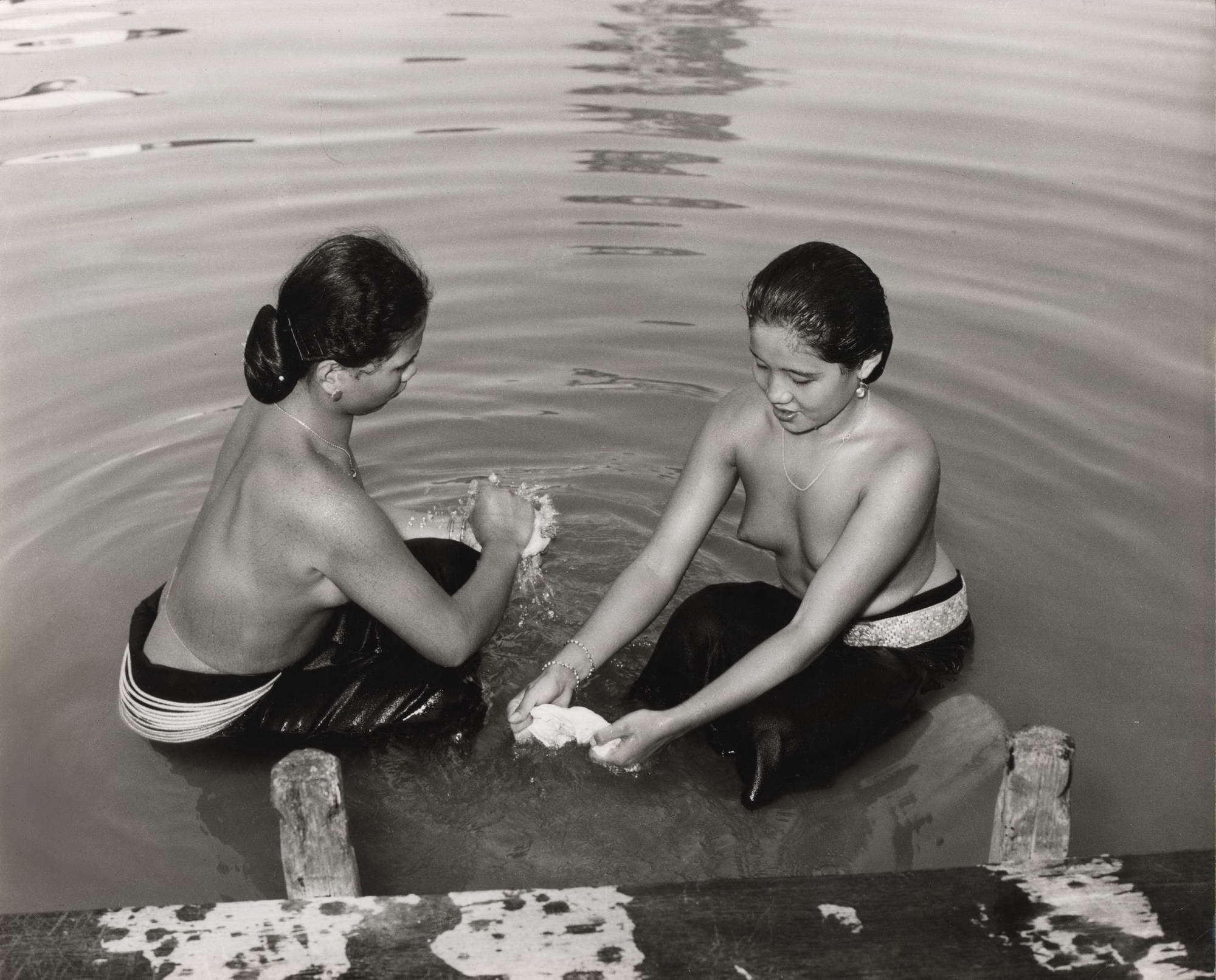 Somebody Bathing Bathing In River