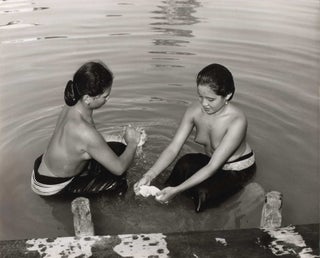 [Women And Girls Bathing At A River, Borneo]