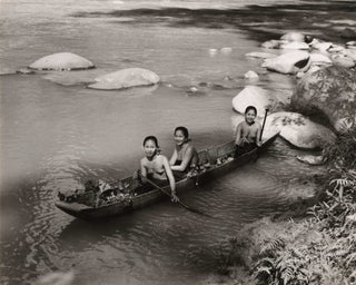 [Women And Girls Bathing At A River, Borneo]