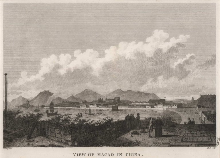 Item #CL173-3 View Of Macao In China. After Gaspard Duché de Vancy, French.