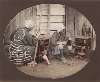 Item #CL173-59 [“Kiseru” Smoking Pipe Craftsmen At Work, Japan]. Attrib. Felice...