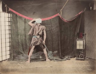 Item #CL173-63 [Thief With Sword Peering At Woman Sleeping Under Mosquito Net, Japan