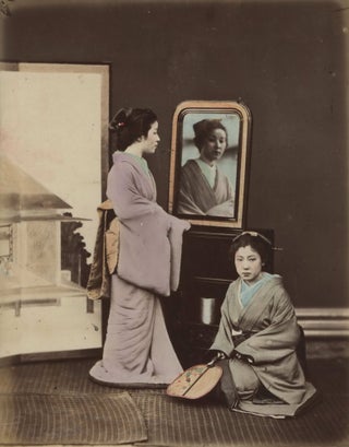 Item #CL173-70 [Japanese Women With Mirror And Fan, And With Writing Desk