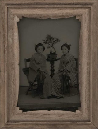 Item #CL173-72 [Two Japanese Girls With Bonsai