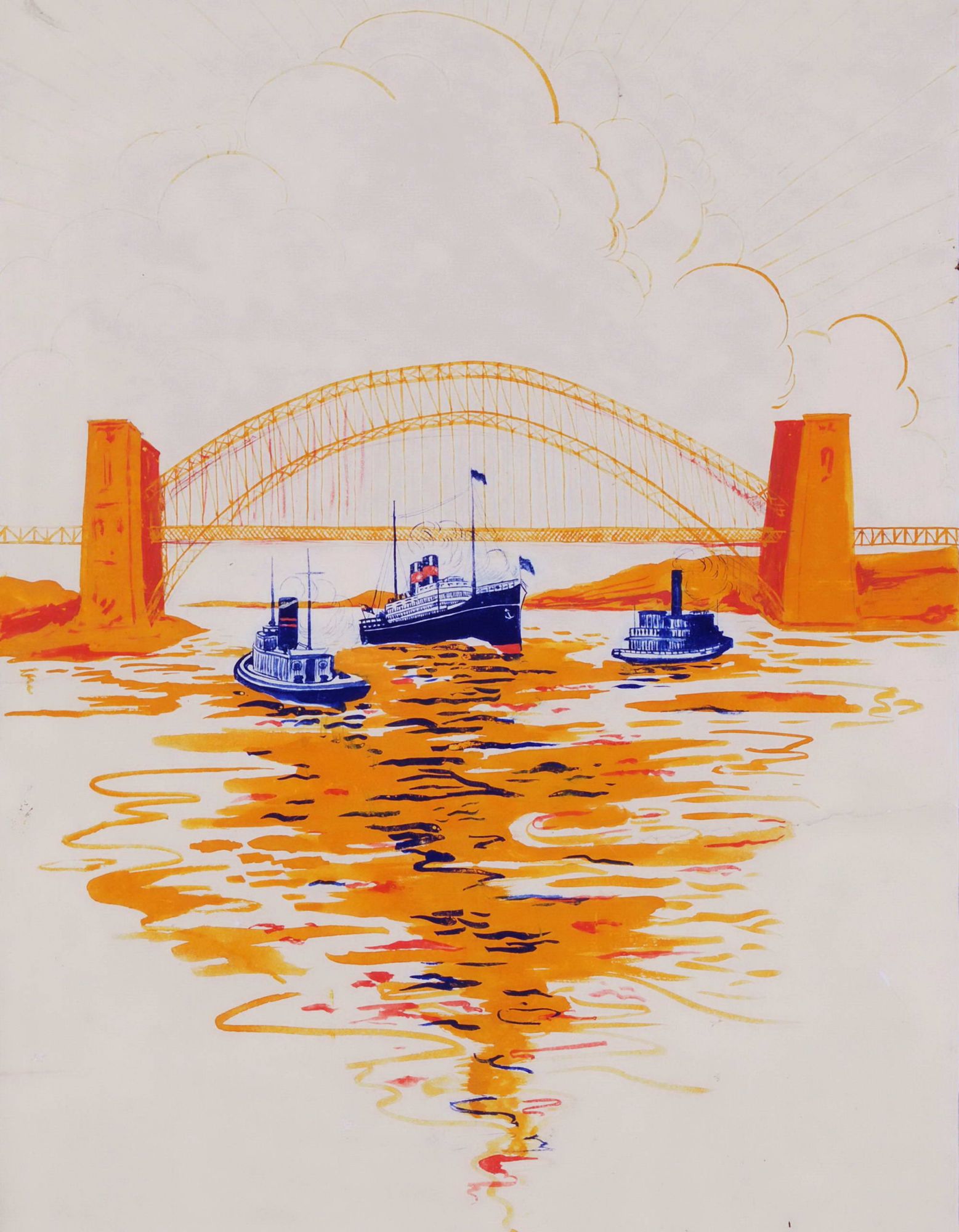 Sydney Harbour Bridge Pencil Sketch by Kaye Menner | Flickr
