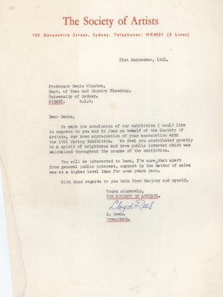 Collection Of Correspondence Received By Denis Winston, Architect
