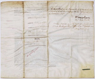 Grant Of Land Signed By Sir George Gipps