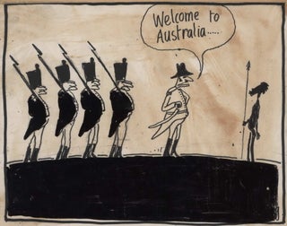 Item #CL174-154 Welcome To Australia. Michael Leunig, b.1945 Australian