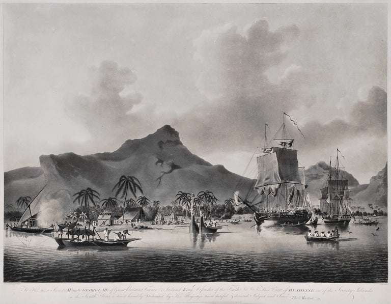 Item #CL174-4 View Of Huaheine, One Of The Society Islands In The South Seas [Tahiti]. After John Cleveley the Younger, Brit.