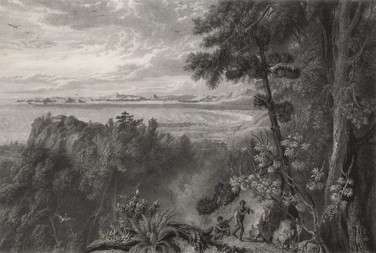Item #CL174-6 View Of Port Bowen, From The Hills Behind The Watering Gully. After William Westall, British.