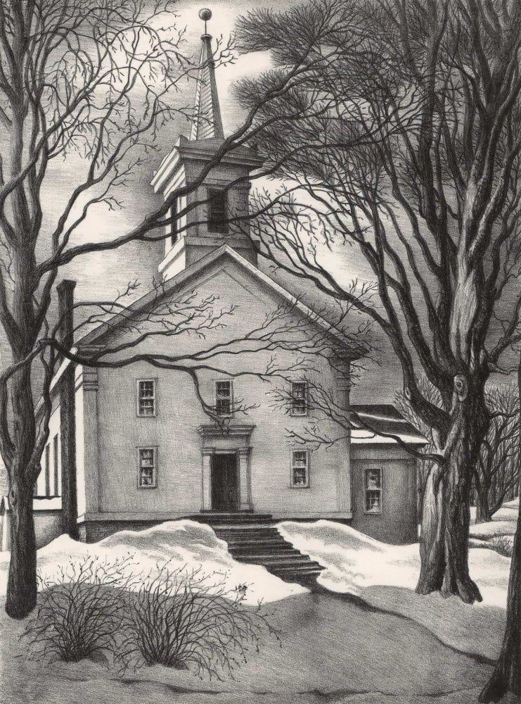 Item #CL175-116 Old New York State – Cold Brook [Methodist Church, Main Street]. Grace Paull, Amer.