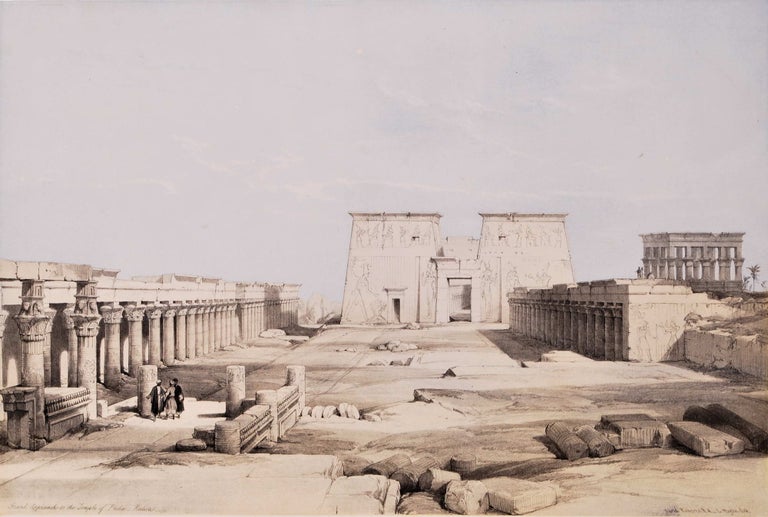 Item #CL175-137 Grand Approach To The Temple Of Philae, Nubia [Egypt]. David Roberts, British.