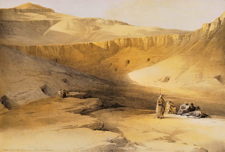 Item #CL175-138 Entrance To The Tombs Of The Kings Of Thebes – Biban-El-Molook [Egypt]. David Roberts, British.