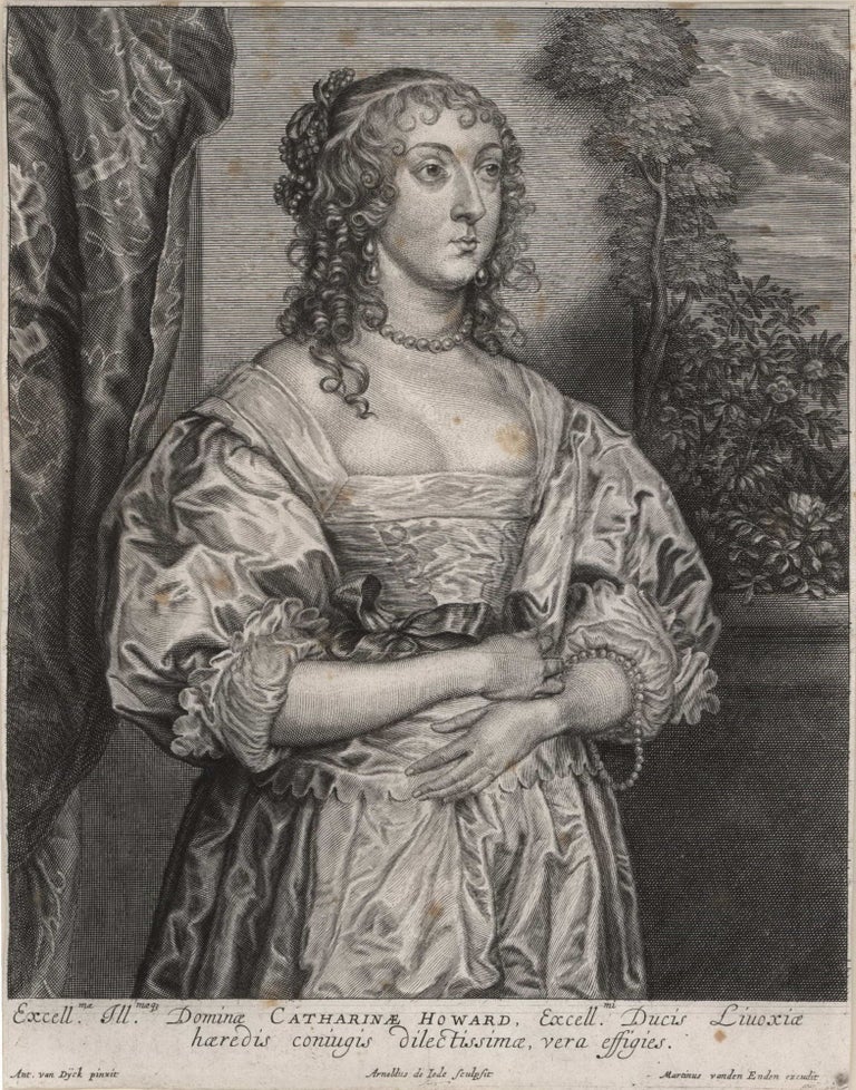 Item #CL175-152 Catherine Howard: Duchess Of Lennox. After Antony Van Dyck, Flemish.
