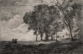 Item #CL175-36 Paysage D’Italie (Italian Landscape). Jean-Baptiste Camille Corot, French