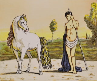 Item #CL175-44 Castore Ed Il Suo Cavallo (Castor And His Horse). Giorgio de Chiroco, Italian