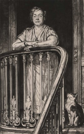 Item #CL175-46 Mrs. Mack And Her Cat. Francis Dodd, British