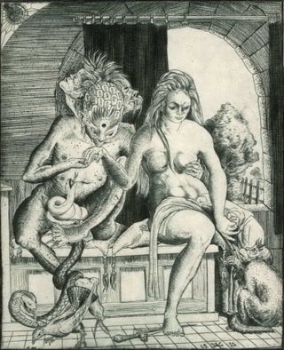 Item #CL175-64 Frau Und Ein Teufel (Woman And Devil). Erich Glas, German/Israeli