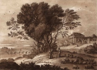 Item #CL175-94 A Landscape With Ruins Of A Temple. After Claude Lorrain, c. French