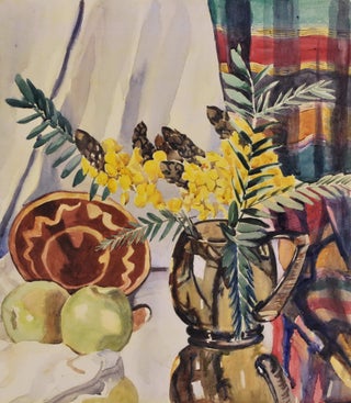 Item #CL176-107 [Still Life With Flowers And Green Apples]. fl. Australian, s