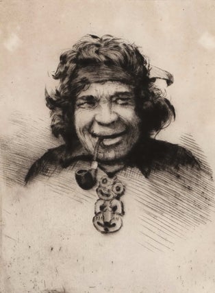 Collection of New Zealand landscapes, landmarks and bridges, including fanciful Maori portraits