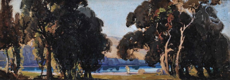 Item #CL176-17 [Trees At Water’s Edge]. Albert Collins, Aust.