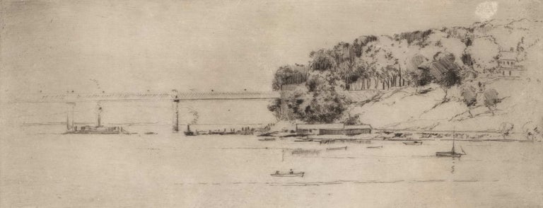 Item #CL176-45 The Crossing, Parramatta River, Ryde. Herbert Gallop, Australian.