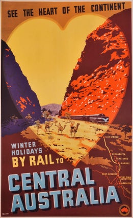 Item #CL177-104 Winter Holidays By Rail To Central Australia. Percy Trompf, Aust