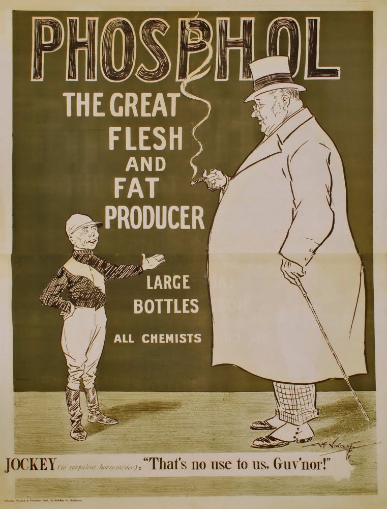 Item #CL177-13 Phosphol. The Great Flesh And Fat Producer. Alfred Vincent, Aust.