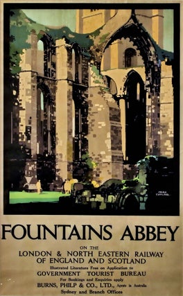 Item #CL177-29 Fountains Abbey. Fred Taylor, British