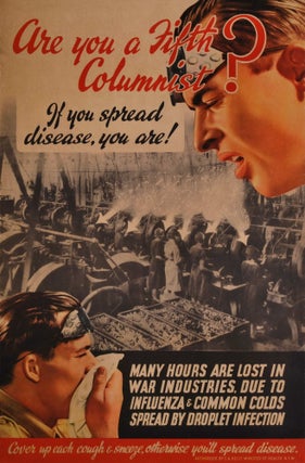 Item #CL177-47 Are You A Fifth Columnist? If You Spread Disease, You Are!