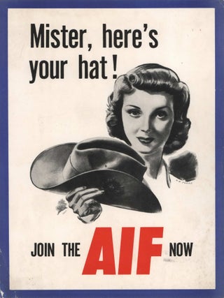 Item #CL177-57 Mister, Here’s Your Hat! Join The AIF Now. R H. James