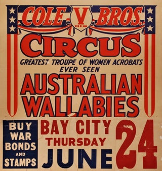 Item #CL177-64 Cole Bros. Circus. Australian Wallabies
