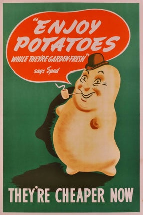 Item #CL177-81 “Enjoy Potatoes While They’re Garden Fresh” Says Spud