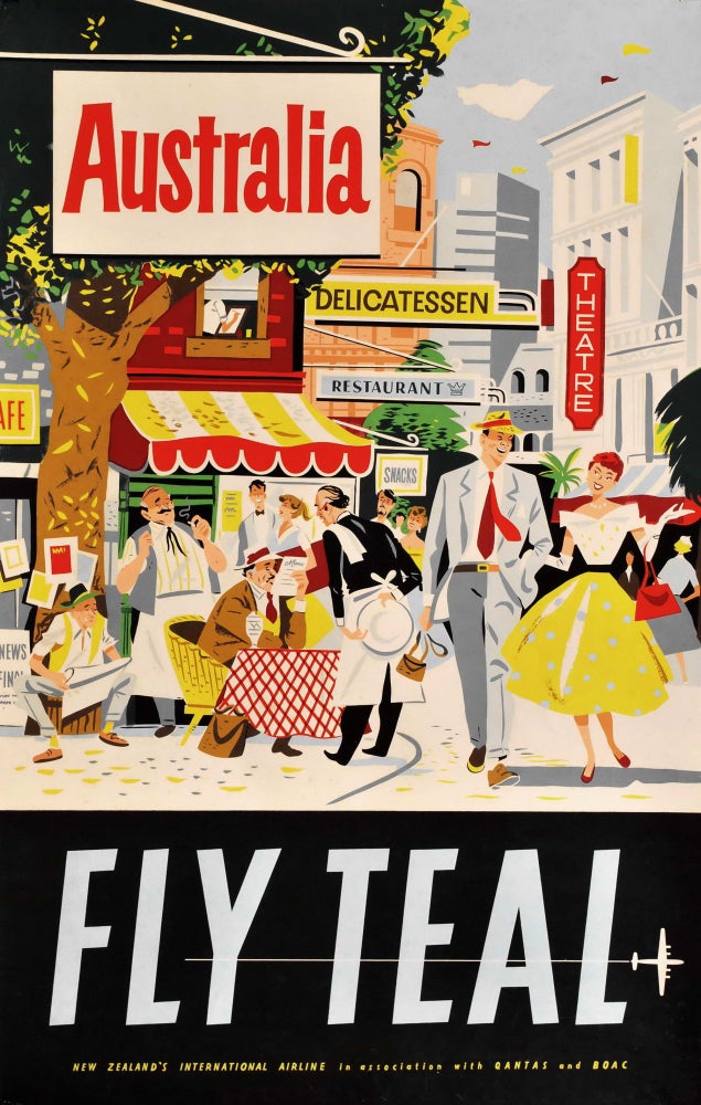 Item #CL177-86 Australia. Fly TEAL [Tasman Empire Airways Limited]