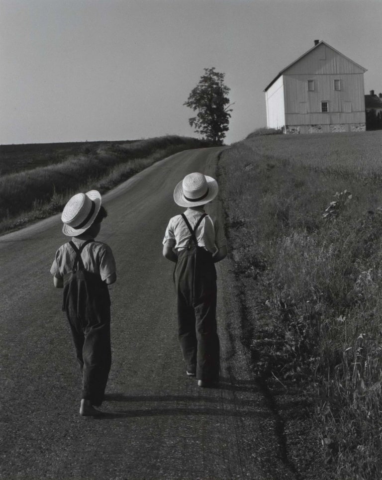 Item #CL178-162 Two Amish Boys. George Tice, b.1938 American.