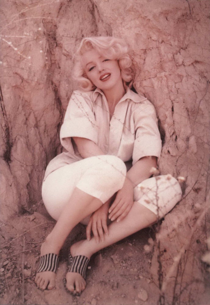Item #CL178-76 Rock Sitting [Marilyn Monroe, R16]. Milton Greene, American.