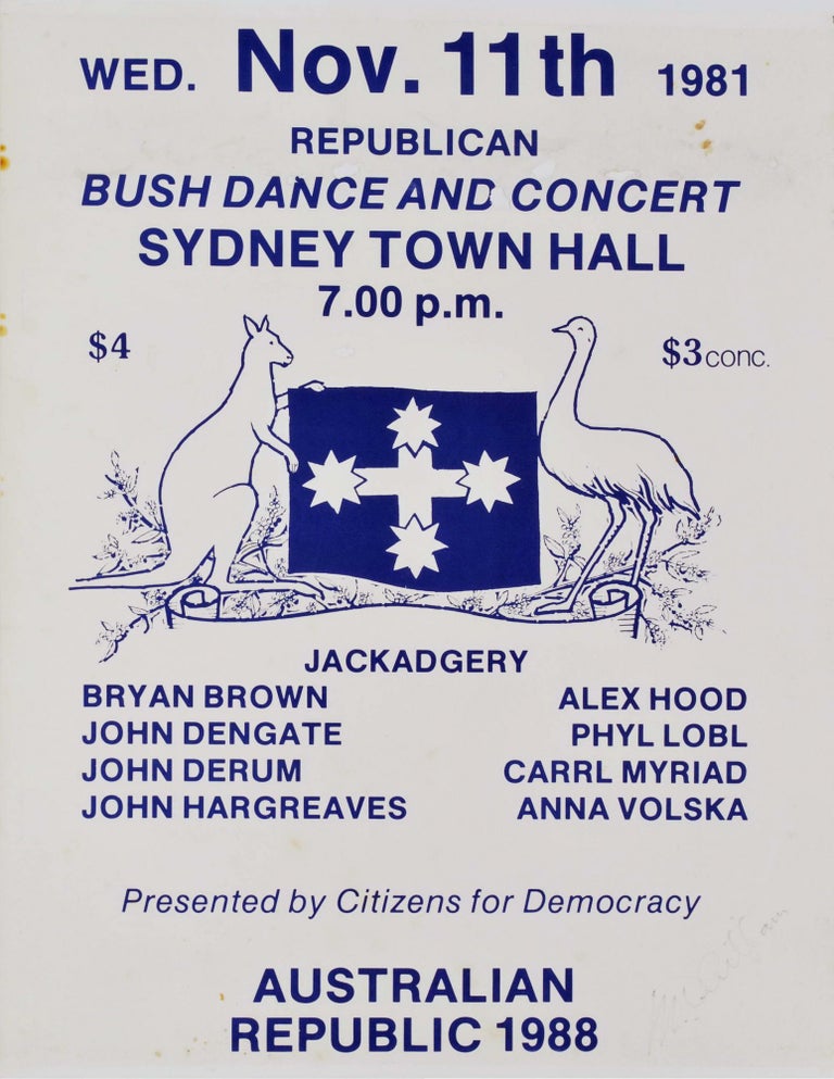 Item #CL179-123 Republican Bush Dance And Concert, Sydney Town Hall