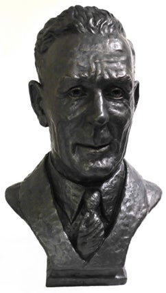 Item #CL179-21 Bust Of Prime Minister Ben Chifley. Kenneth Palmer, Aust