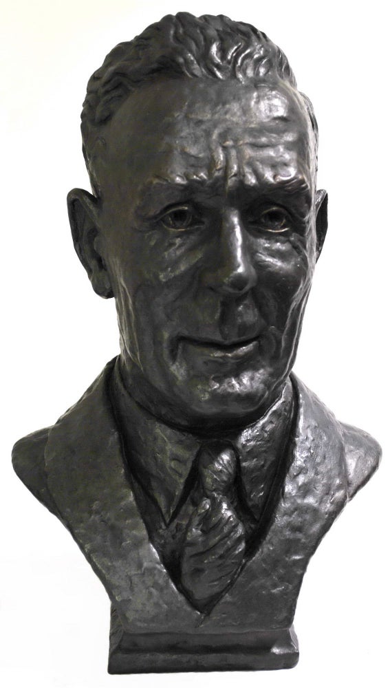 Item #CL179-21 Bust Of Prime Minister Ben Chifley. Kenneth Palmer, Aust.