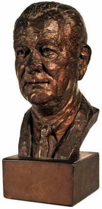 Item #CL179-41 Bust Of Lyndon B. Johnson. Jimilu Mason, b.1930 Amer