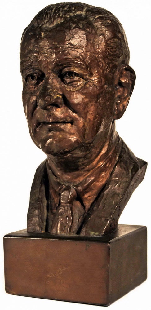 Item #CL179-41 Bust Of Lyndon B. Johnson. Jimilu Mason, b.1930 Amer.