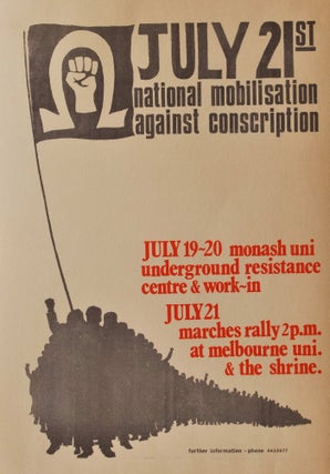 Item #CL179-44 National Mobilisation Against Conscription, July 21st