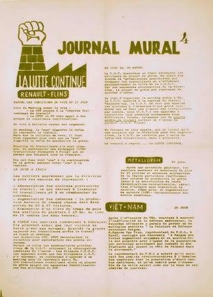 Group Of May 1968 Paris Uprising Protest Posters