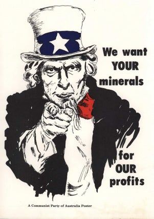 Item #CL179-63 We Want Your Minerals For Our Profits