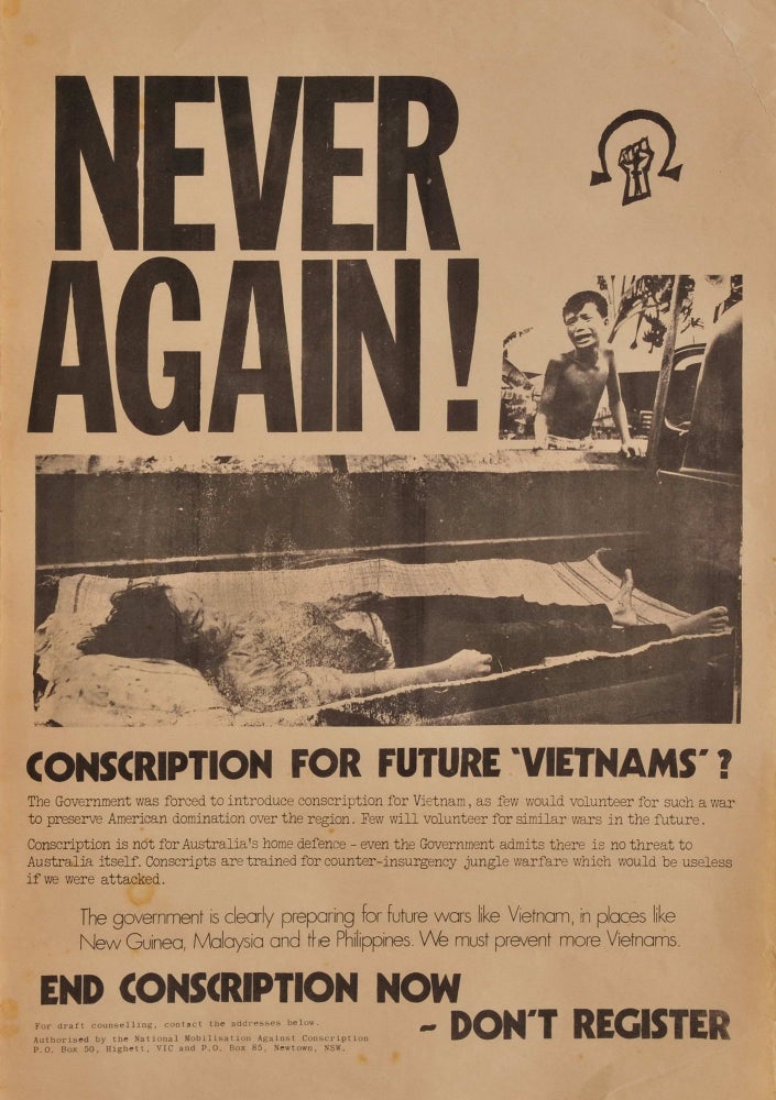 Item #CL179-64 Never Again! Conscription For Future ‘Vietnams’?
